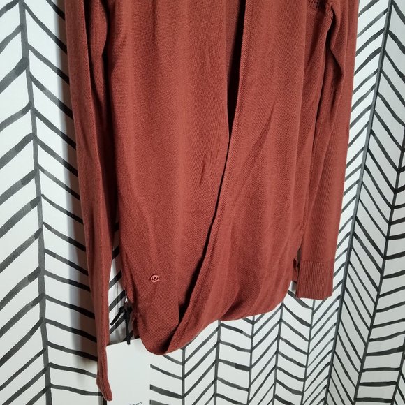 Nwt lululemon back to balance sweater rustic clay - Picture 11 of 13